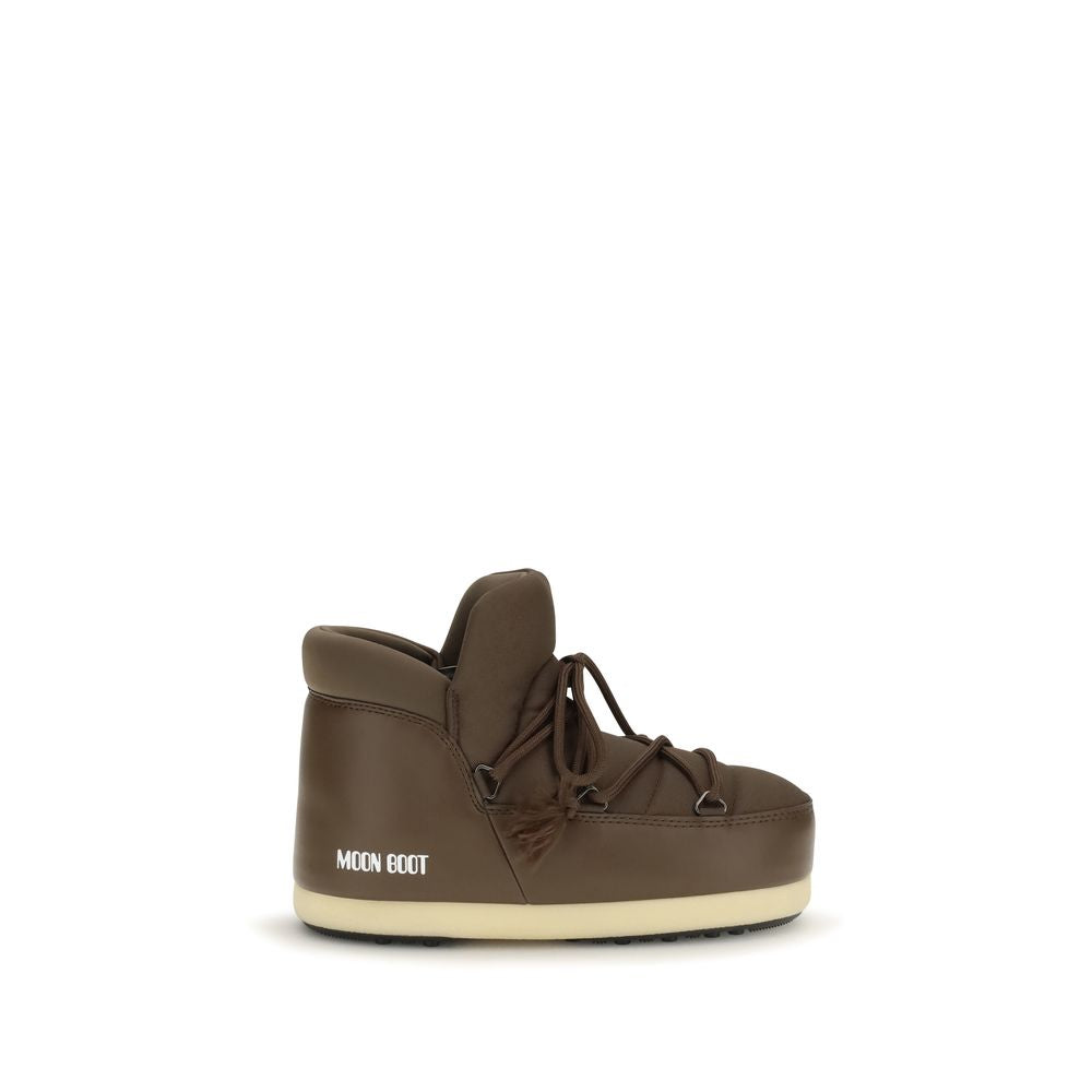 Moon Boot Brown Polyester Lace-Up Women's Boots