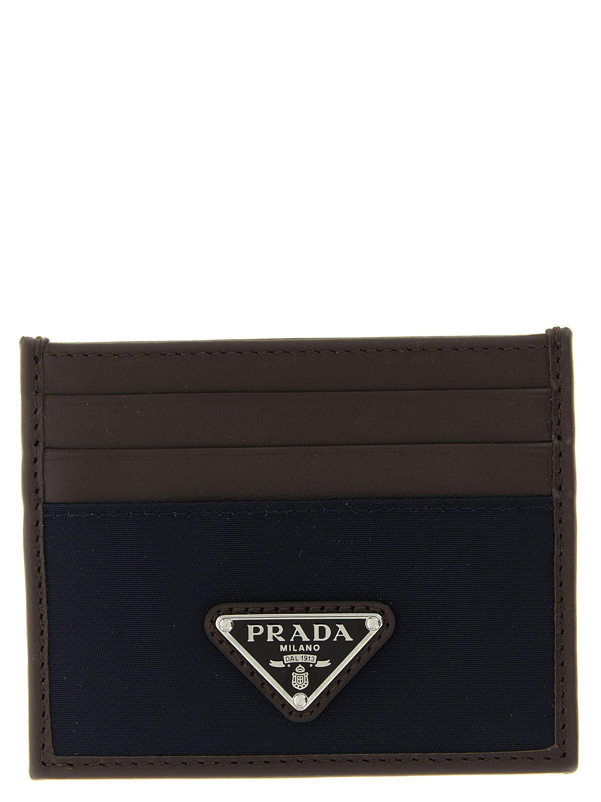 Prada Blue Recycled Polyamide Men's Cardholder