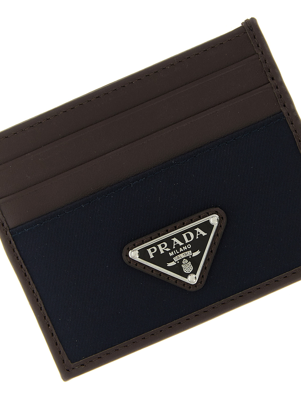 Prada Blue Recycled Polyamide Men's Cardholder