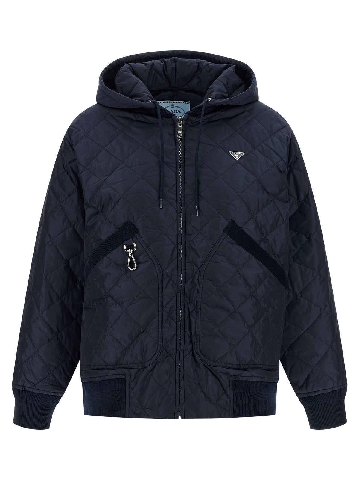 Prada Blue Recycled Polyamide Women's Bomber
