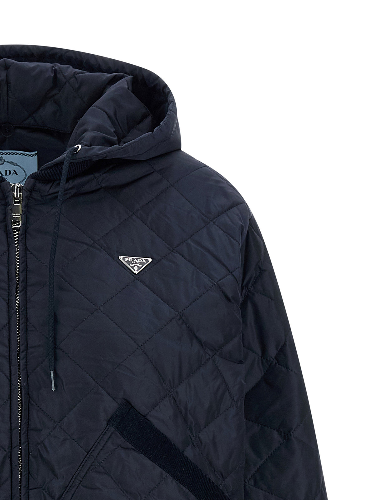 Prada Blue Recycled Polyamide Women's Bomber