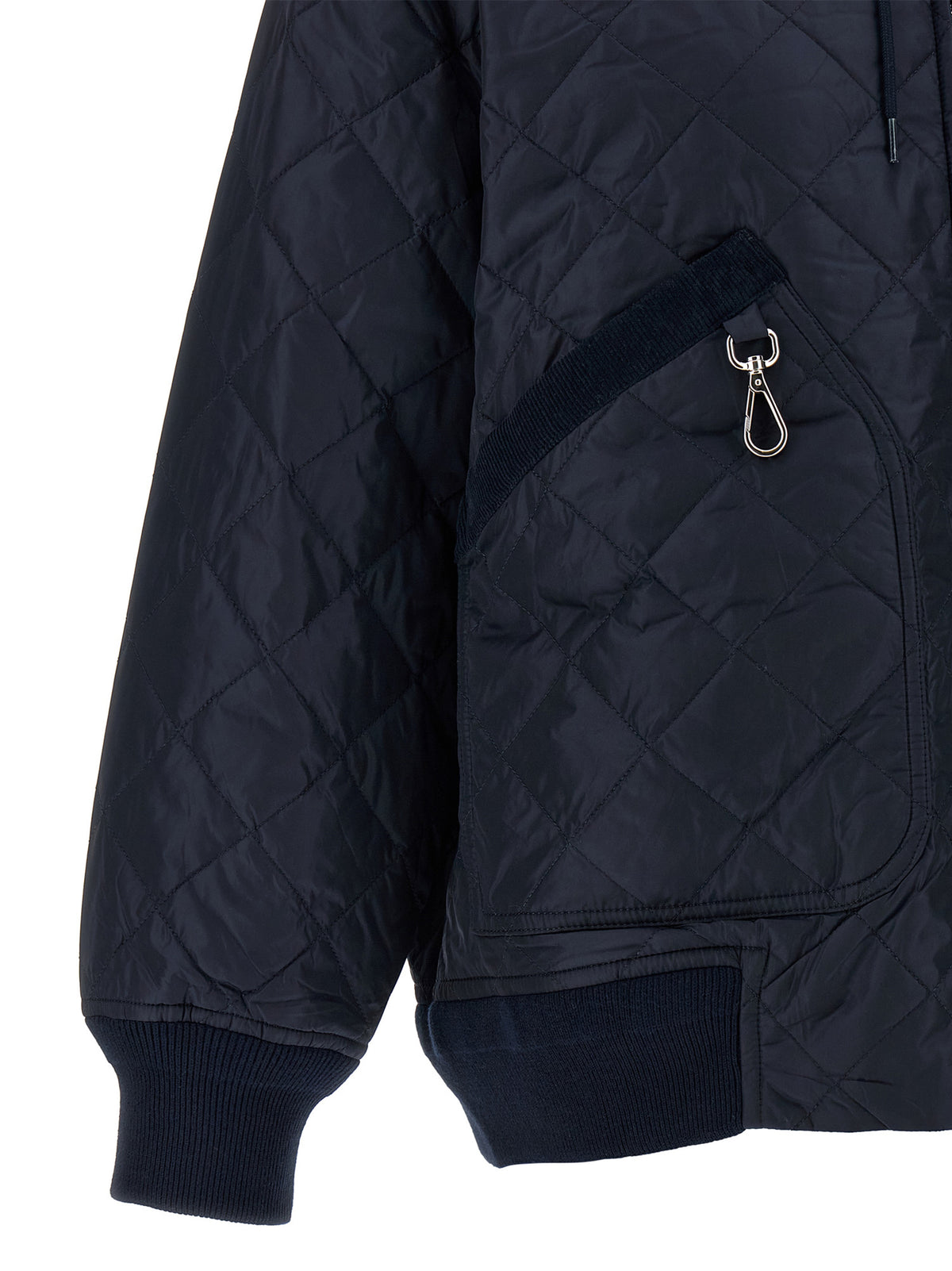 Prada Blue Recycled Polyamide Women's Bomber