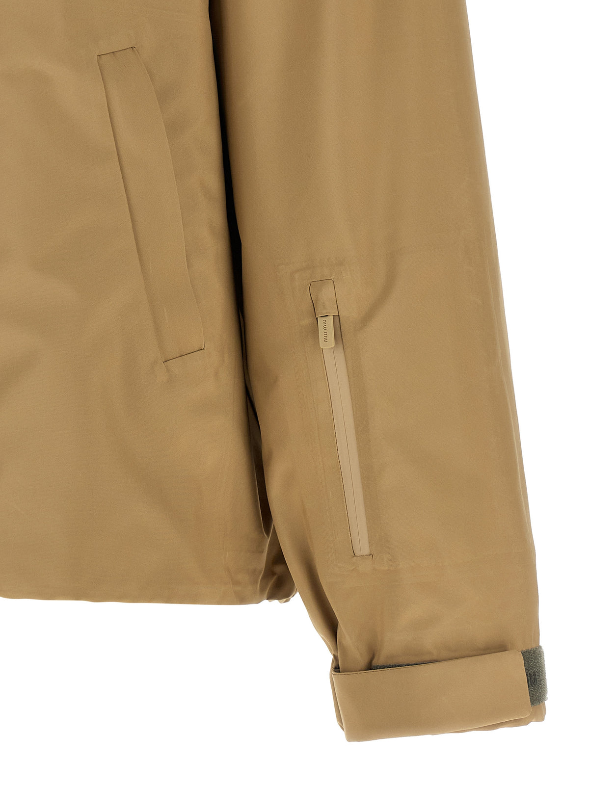 Miu Miu Beige Recycled Polyester Shell Women's Jacket