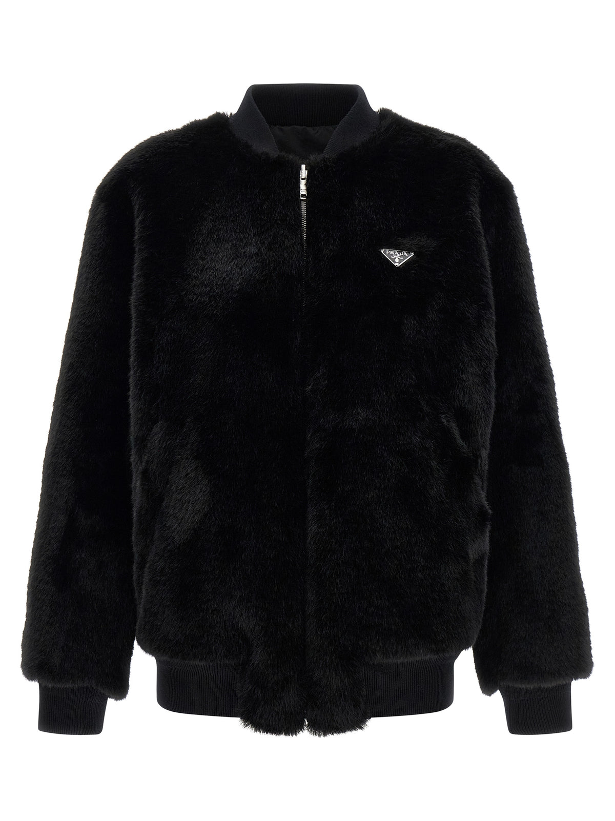 Prada Black Recycled Polyamide Women's Bomber