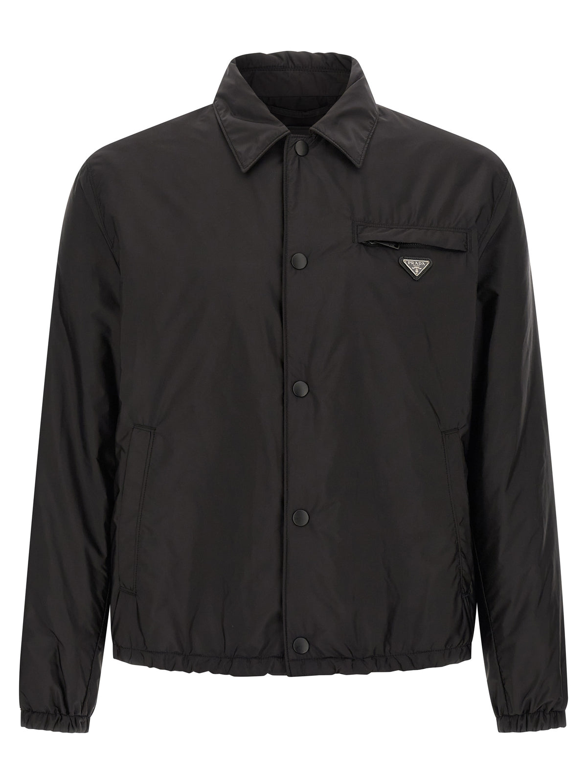 Prada Black Recycled Polyamide Full-Length Men's Jacket