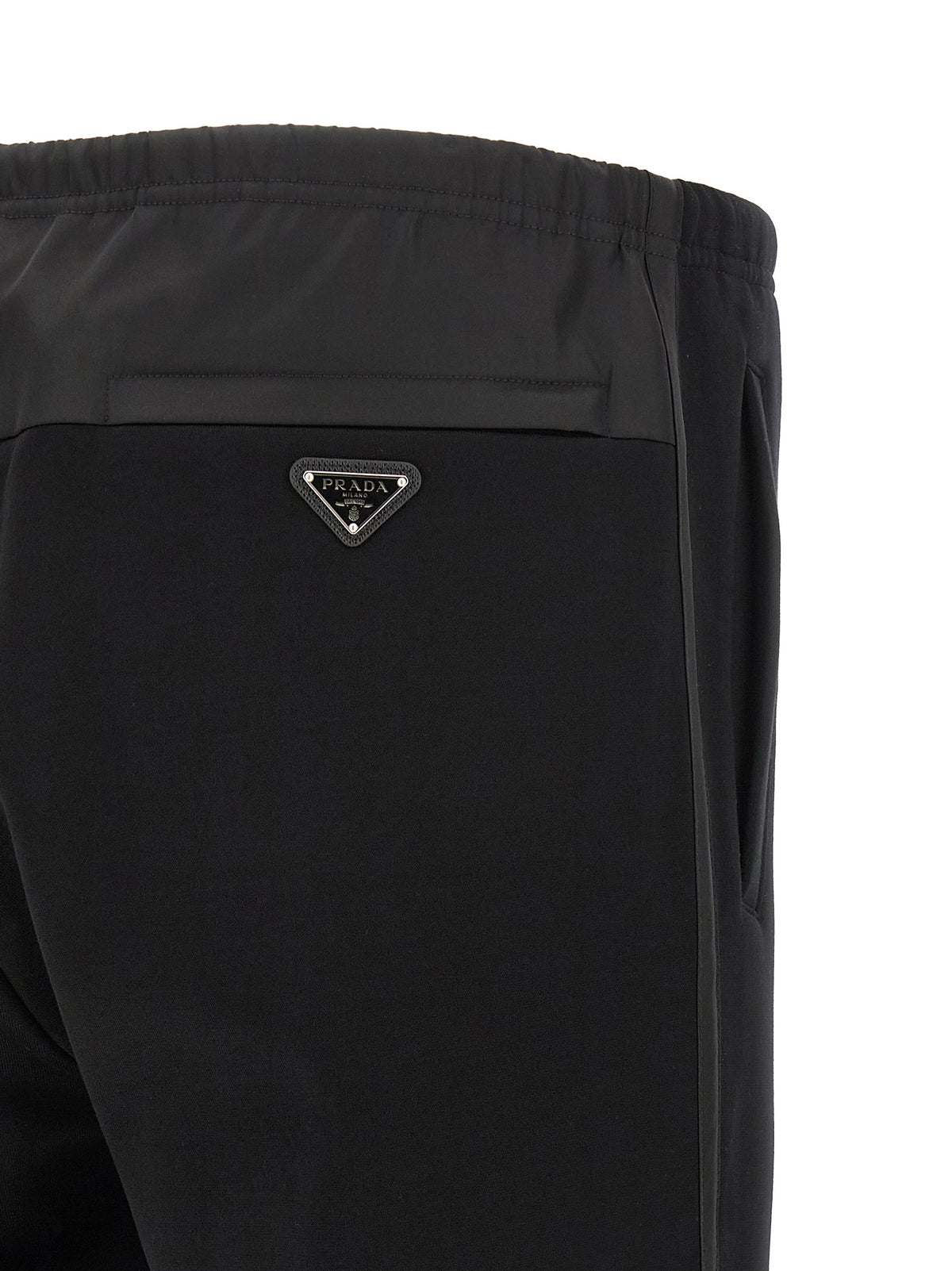 Prada Black Cotton Joggers (Workout Men's Pants)