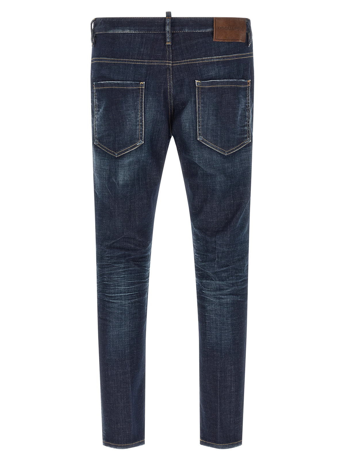 Dsquared² Blue Cotton Straight-Leg Men's Jeans