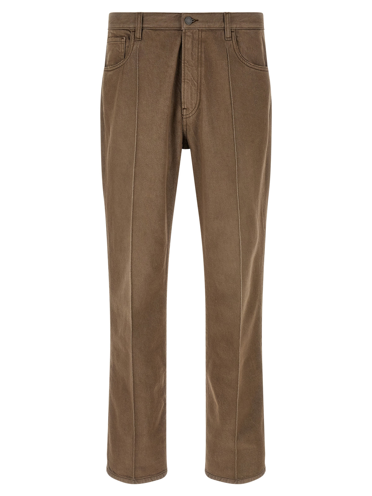 Prada Brown Cotton Casual Men's Pants