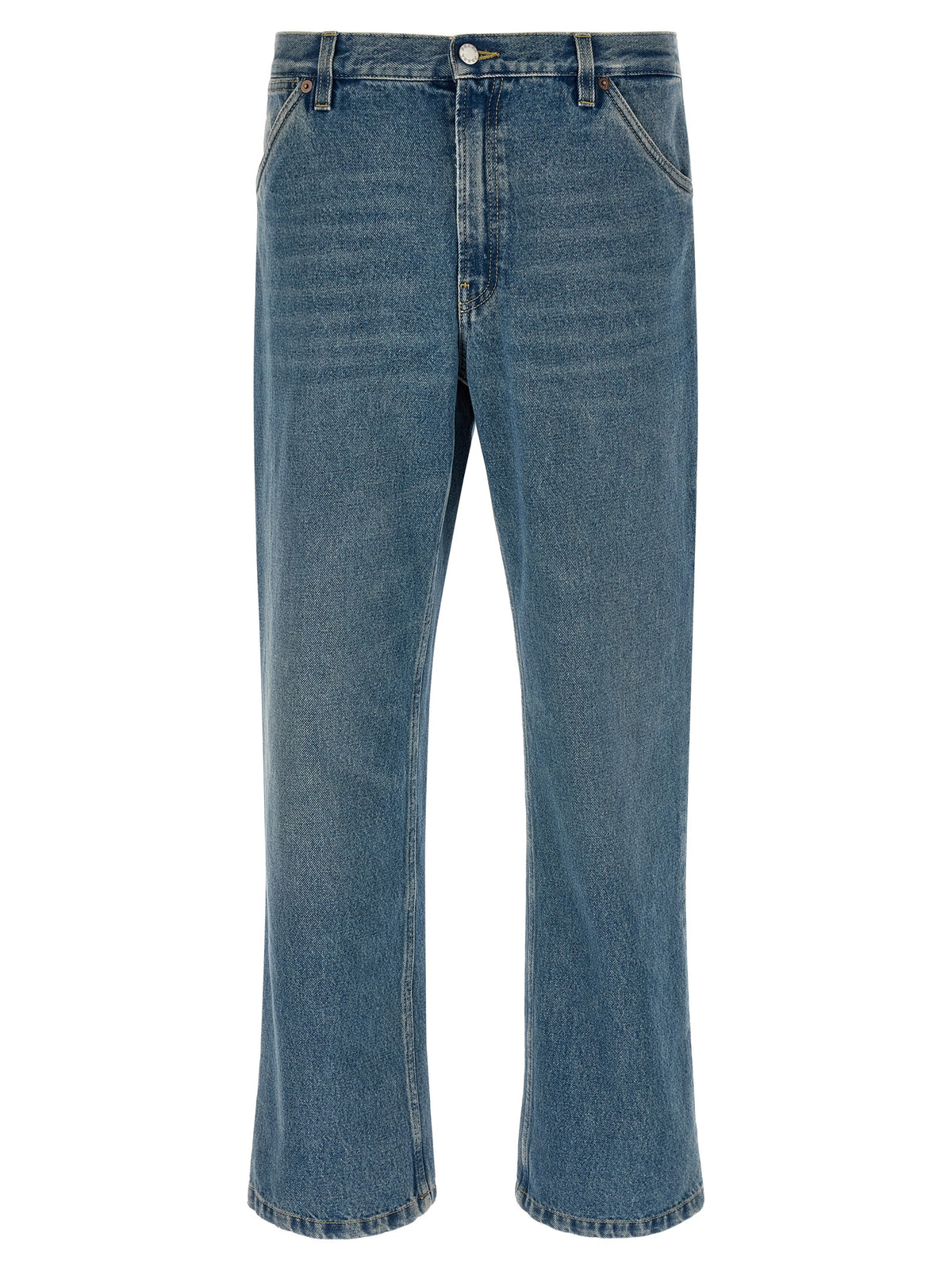 Prada Blue Cotton Straight-Leg Men's Jeans