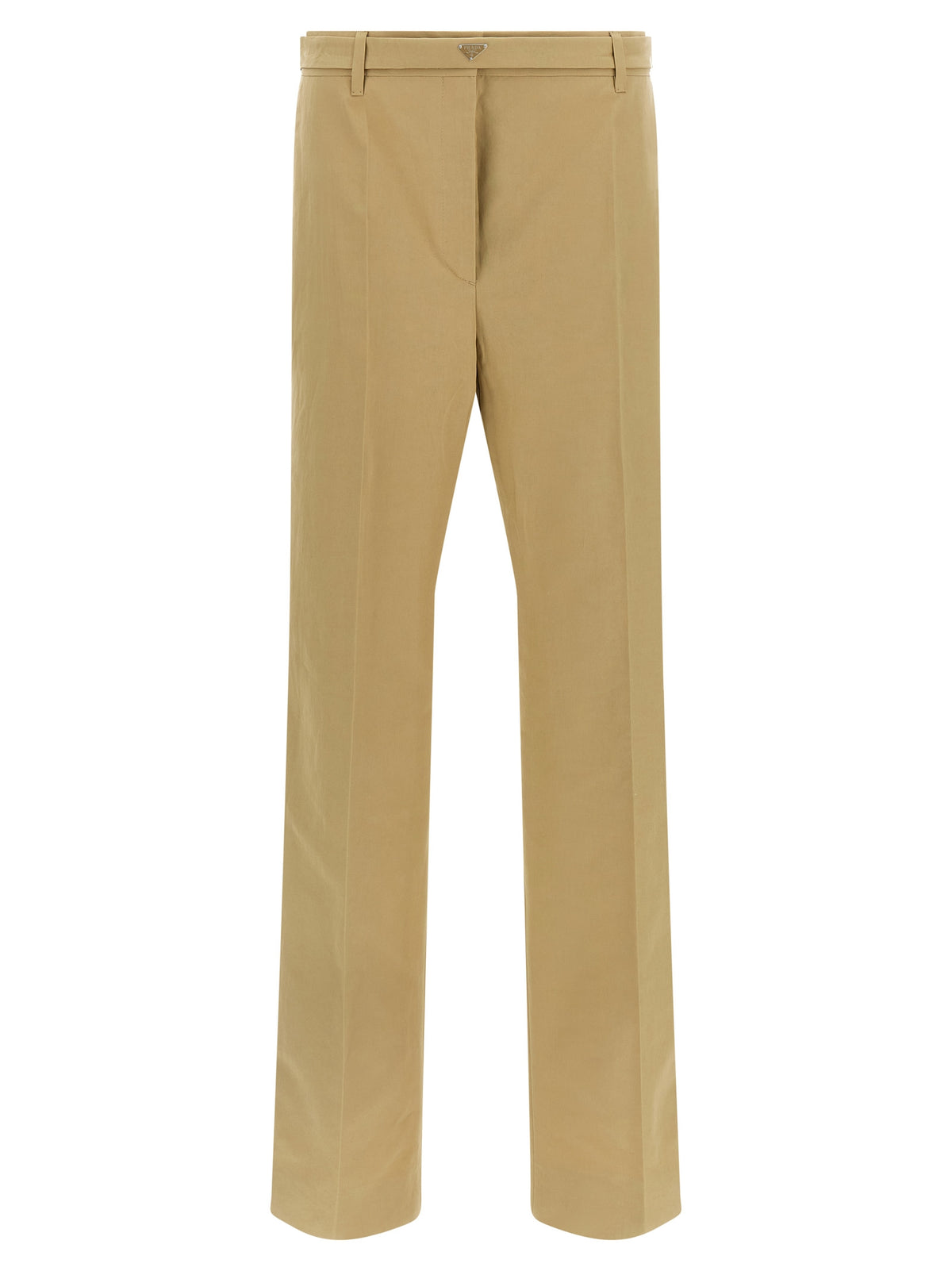 Prada Beige Cotton Casual Women's Pants