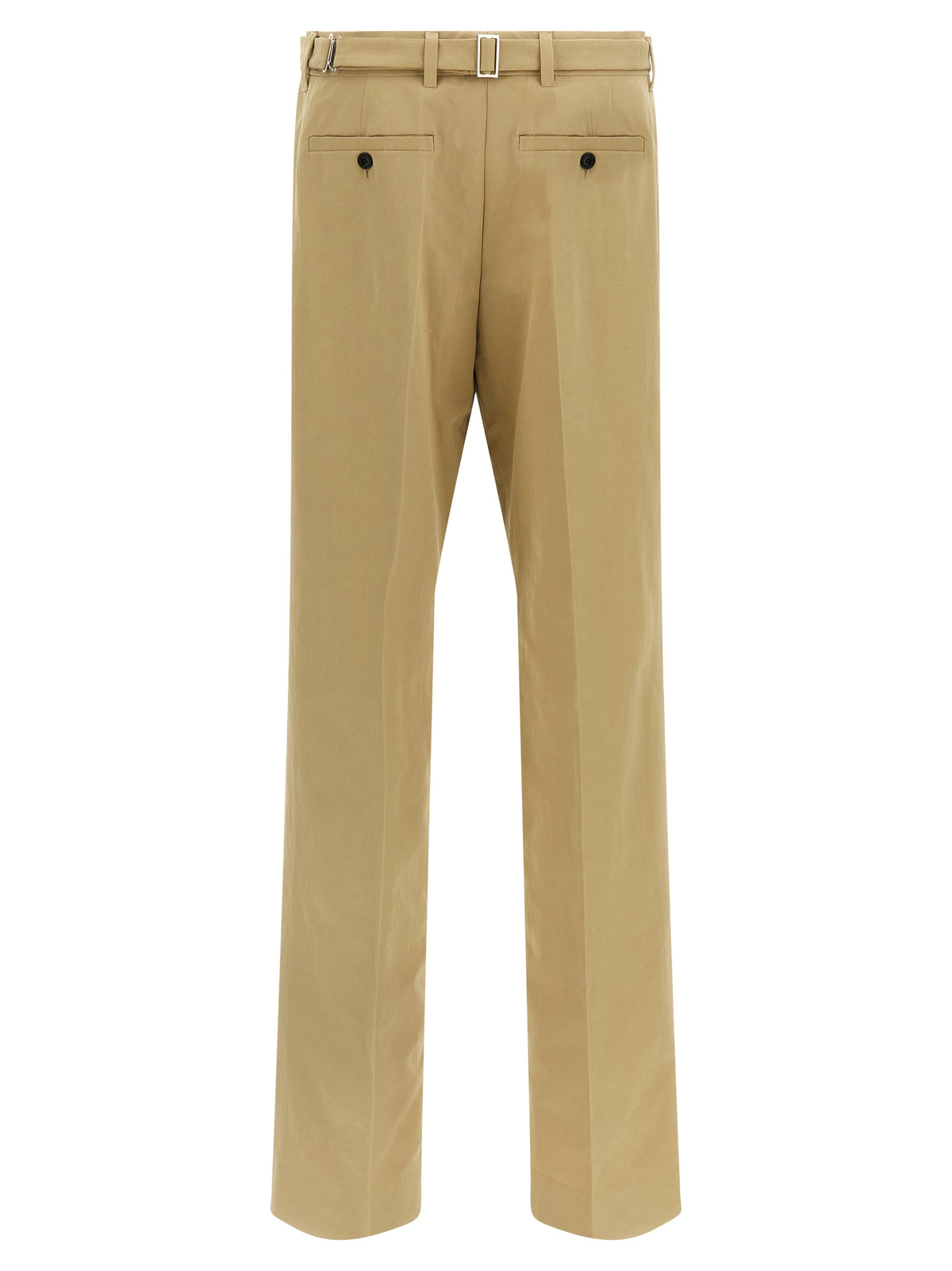 Prada Beige Cotton Casual Women's Pants