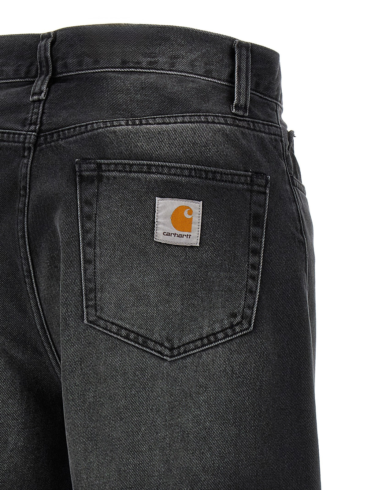 Carhartt Wip Black Cotton Jeans Men's Denim