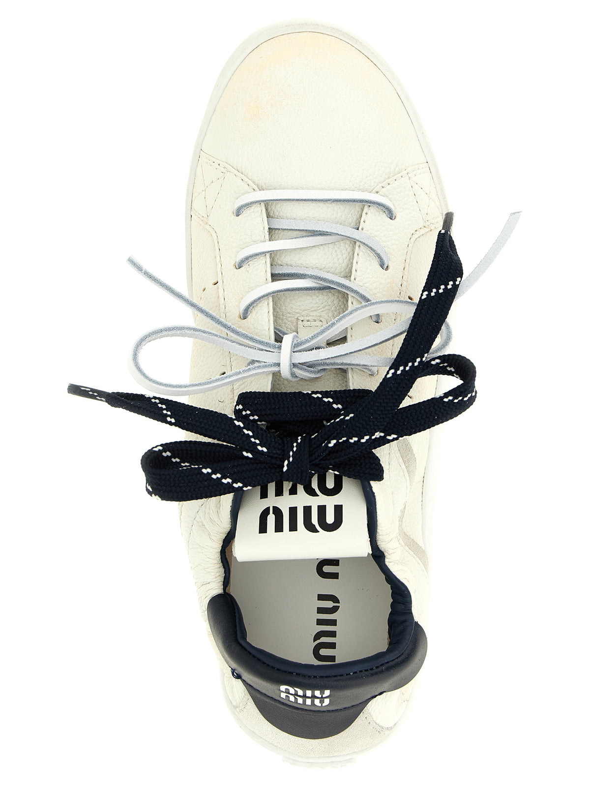 Miu Miu Blue Calfskin Women's Sneakers