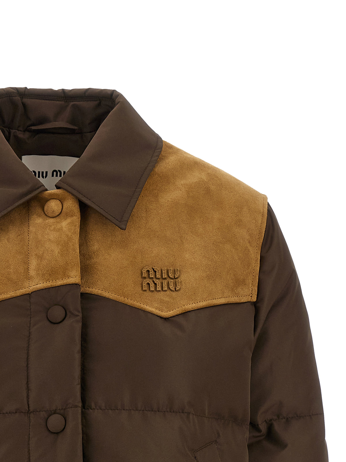 Miu Miu Brown Recycled Polyester Full-Length Women's Jacket