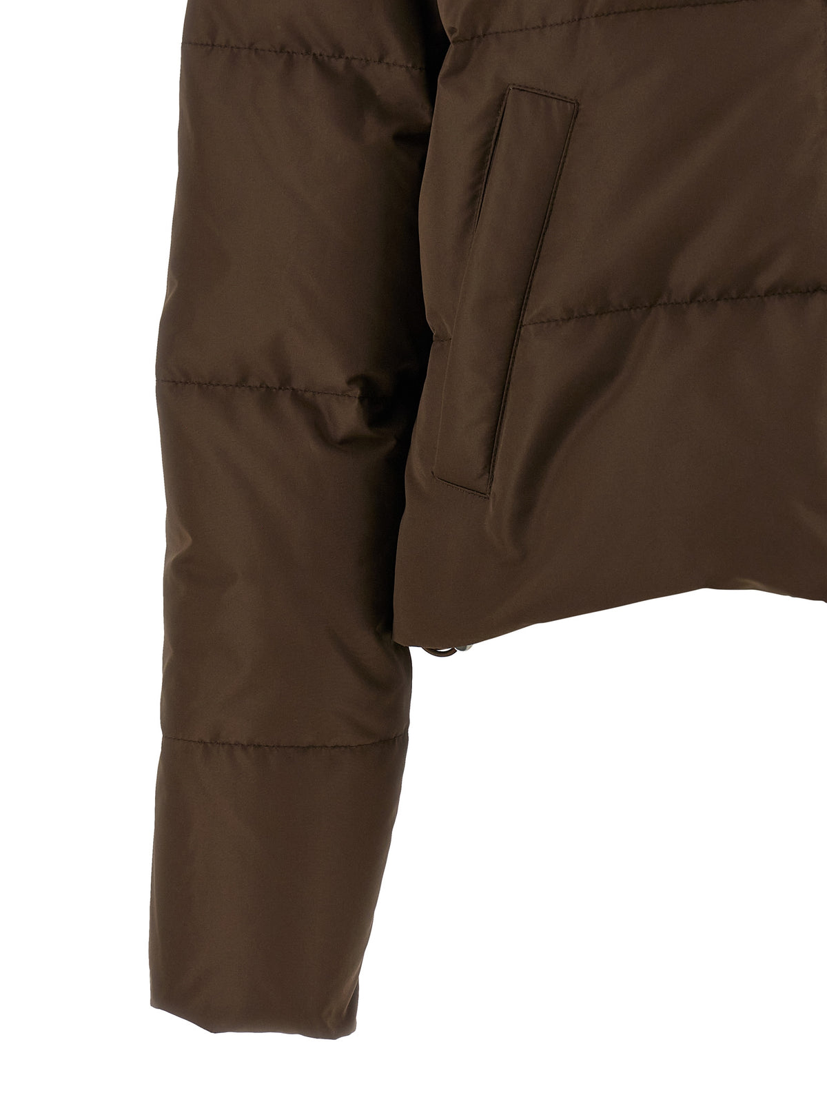 Miu Miu Brown Recycled Polyester Full-Length Women's Jacket