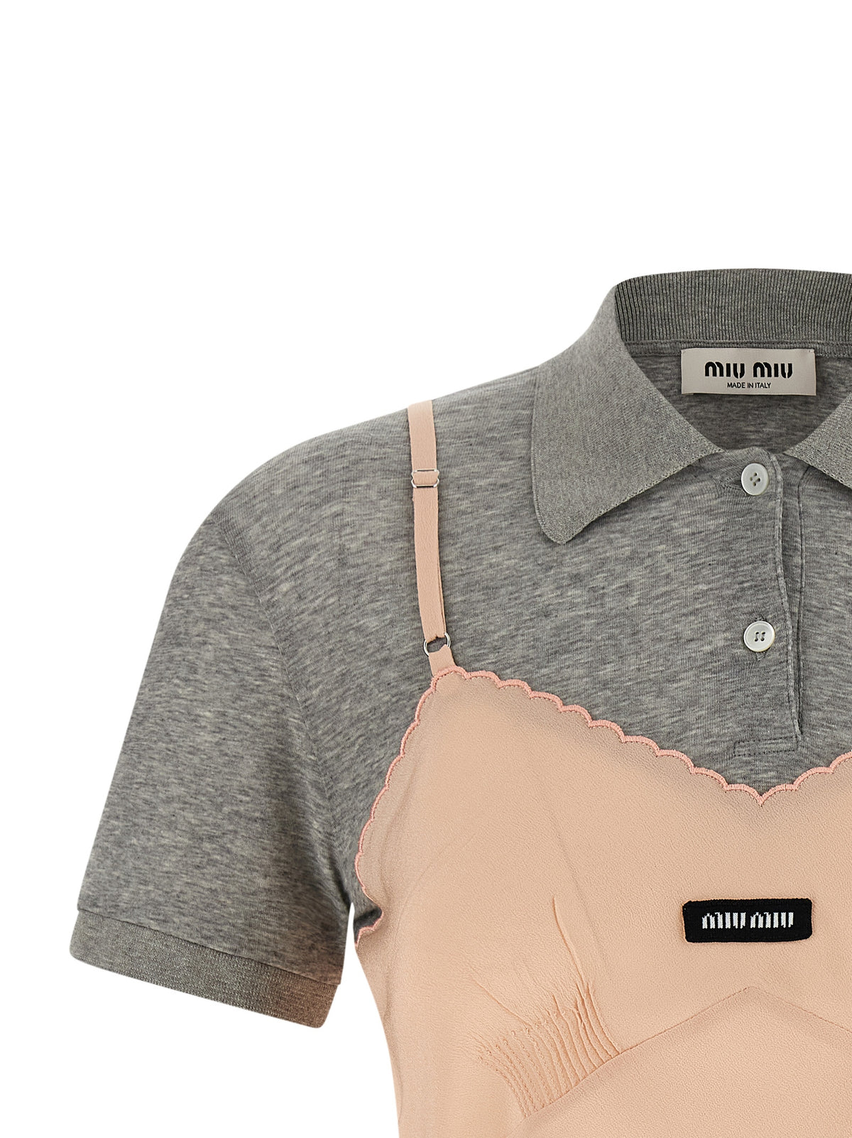 Miu Miu Multicolor Silk Shortsleeve Women's Shirt