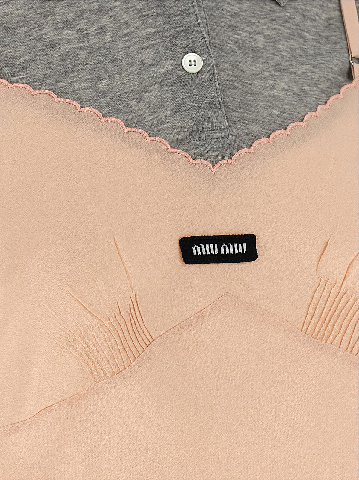 Miu Miu Multicolor Silk Shortsleeve Women's Shirt