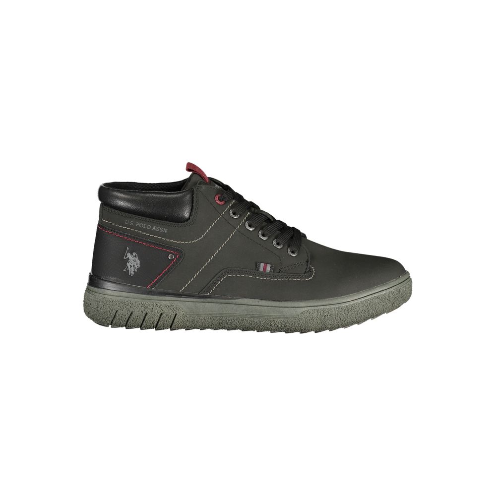 U.S. POLO ASSN. Black Polyurethane Men's Men's Sneaker