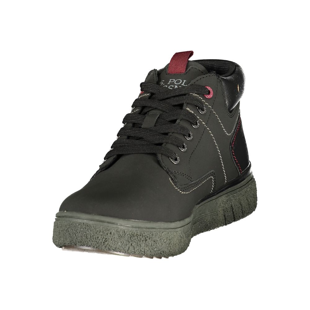 U.S. POLO ASSN. Black Polyurethane Men's Men's Sneaker