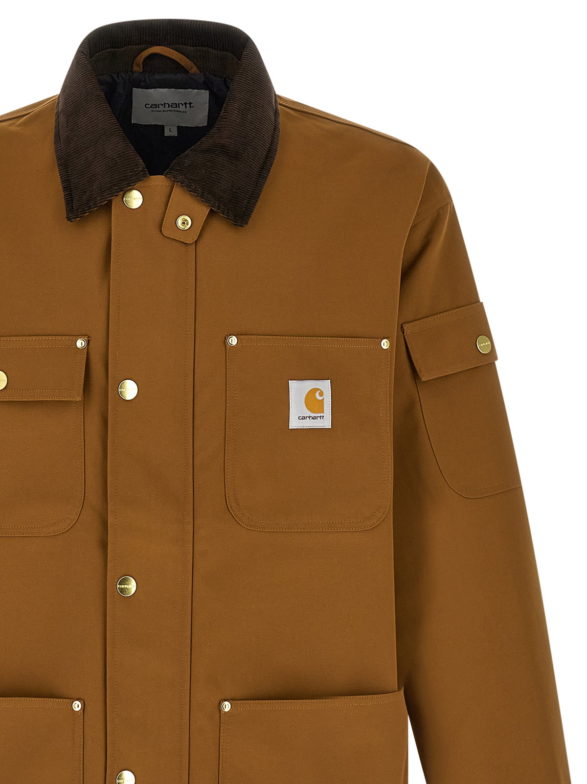 Carhartt Wip Brown Nylon Full-Length Men's Jacket