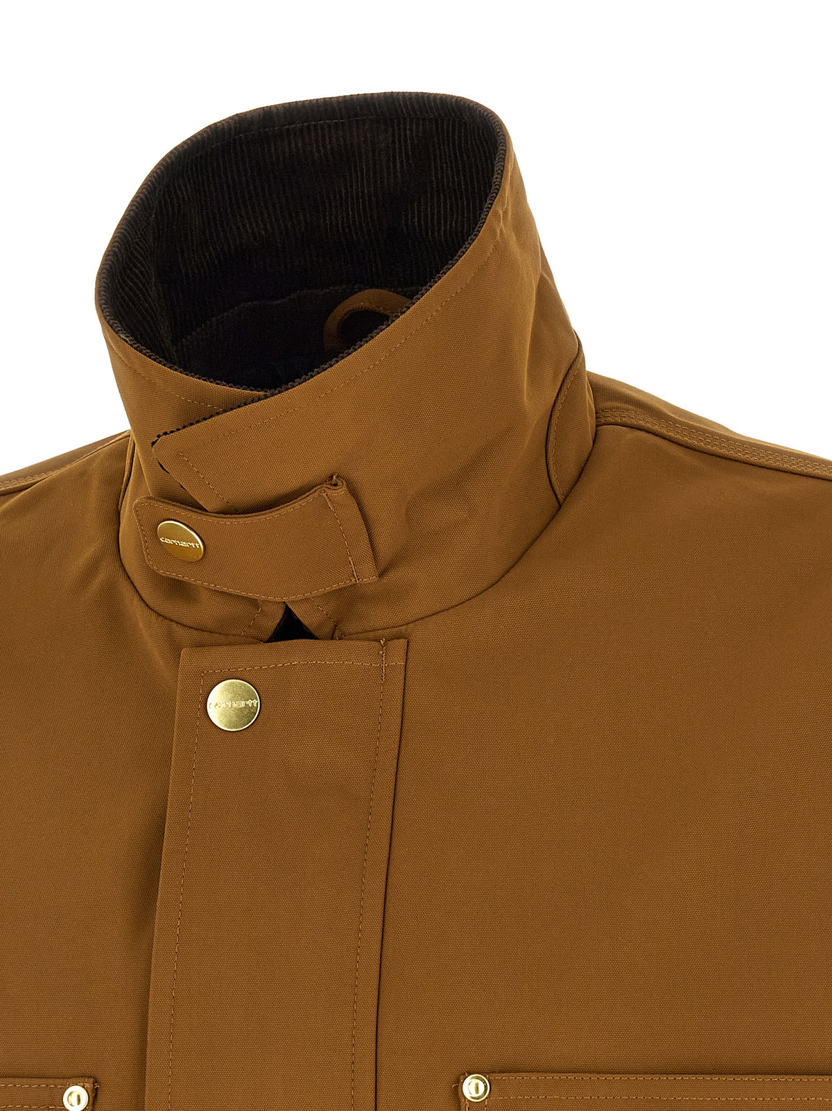 Carhartt Wip Brown Nylon Full-Length Men's Jacket