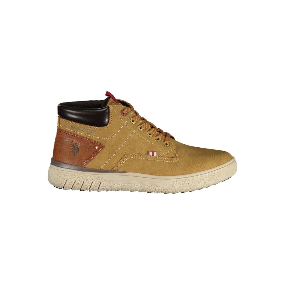 U.S. POLO ASSN. Brown Polyurethane Men's Men's Sneaker