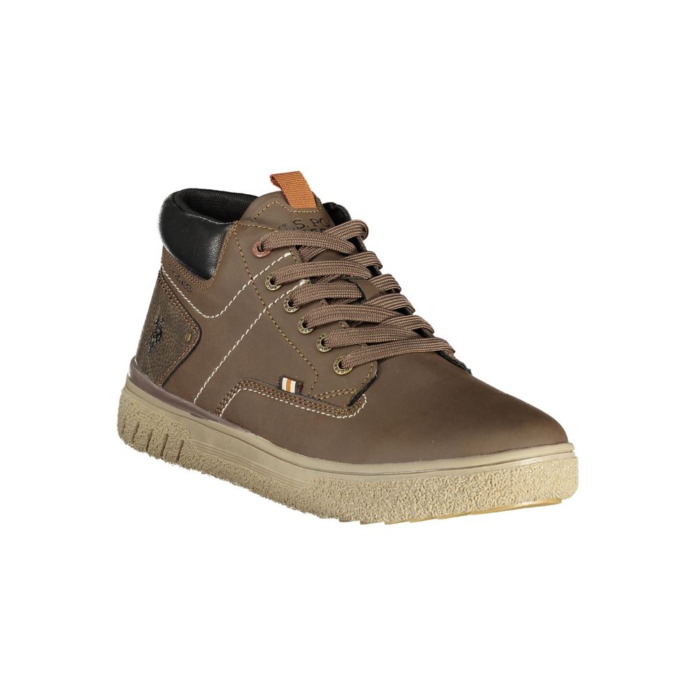 U.S. POLO ASSN. Brown Polyurethane Men's Men's Sneaker