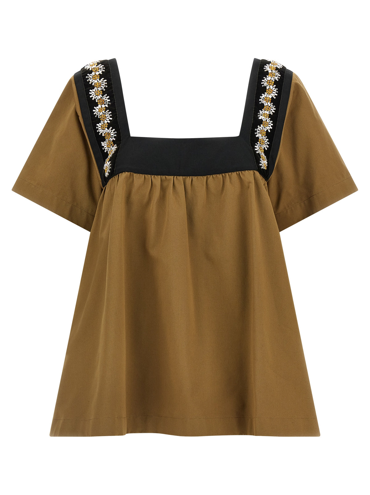 Prada Beige Cotton Women's Blouse