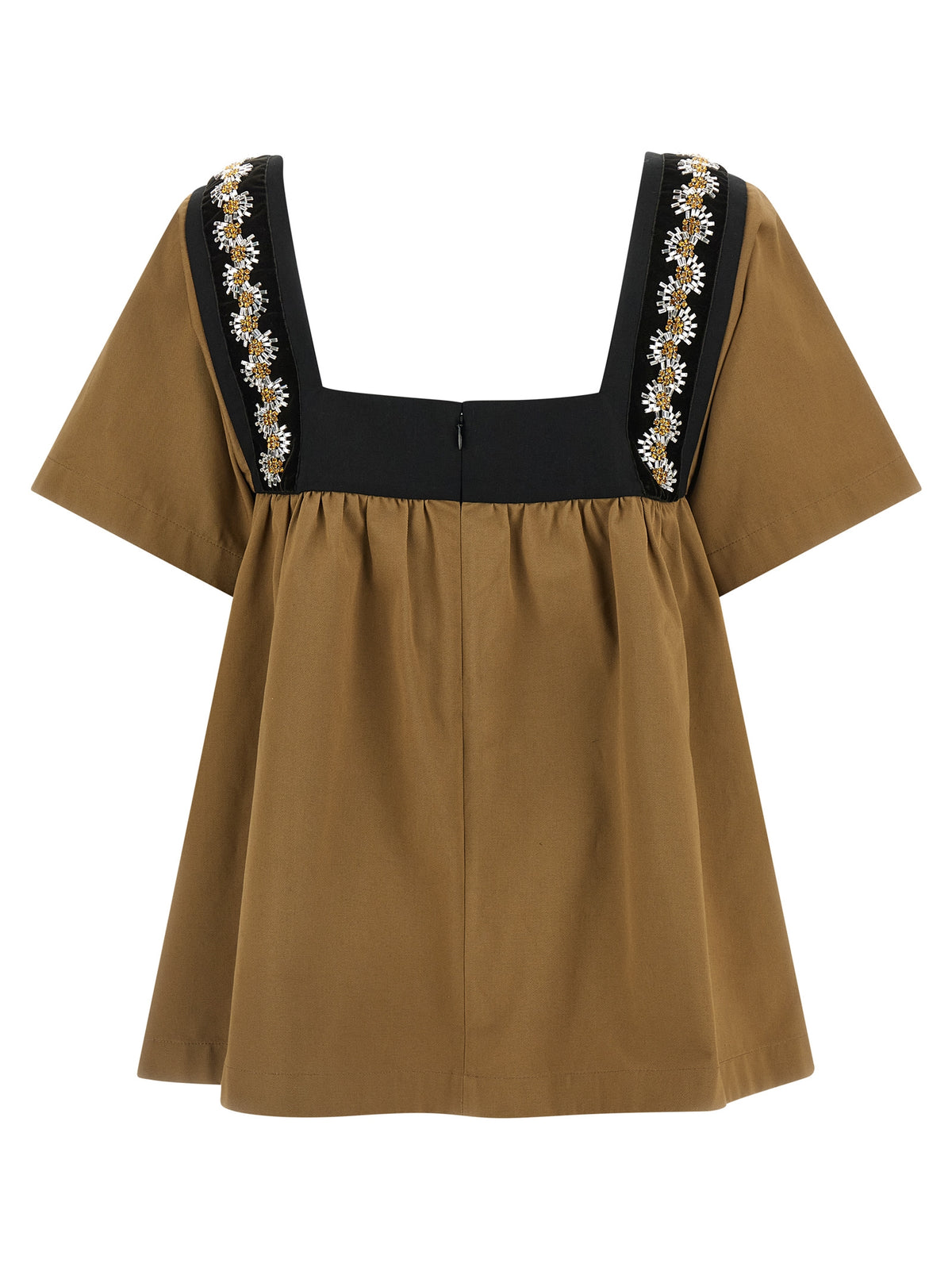 Prada Beige Cotton Women's Blouse