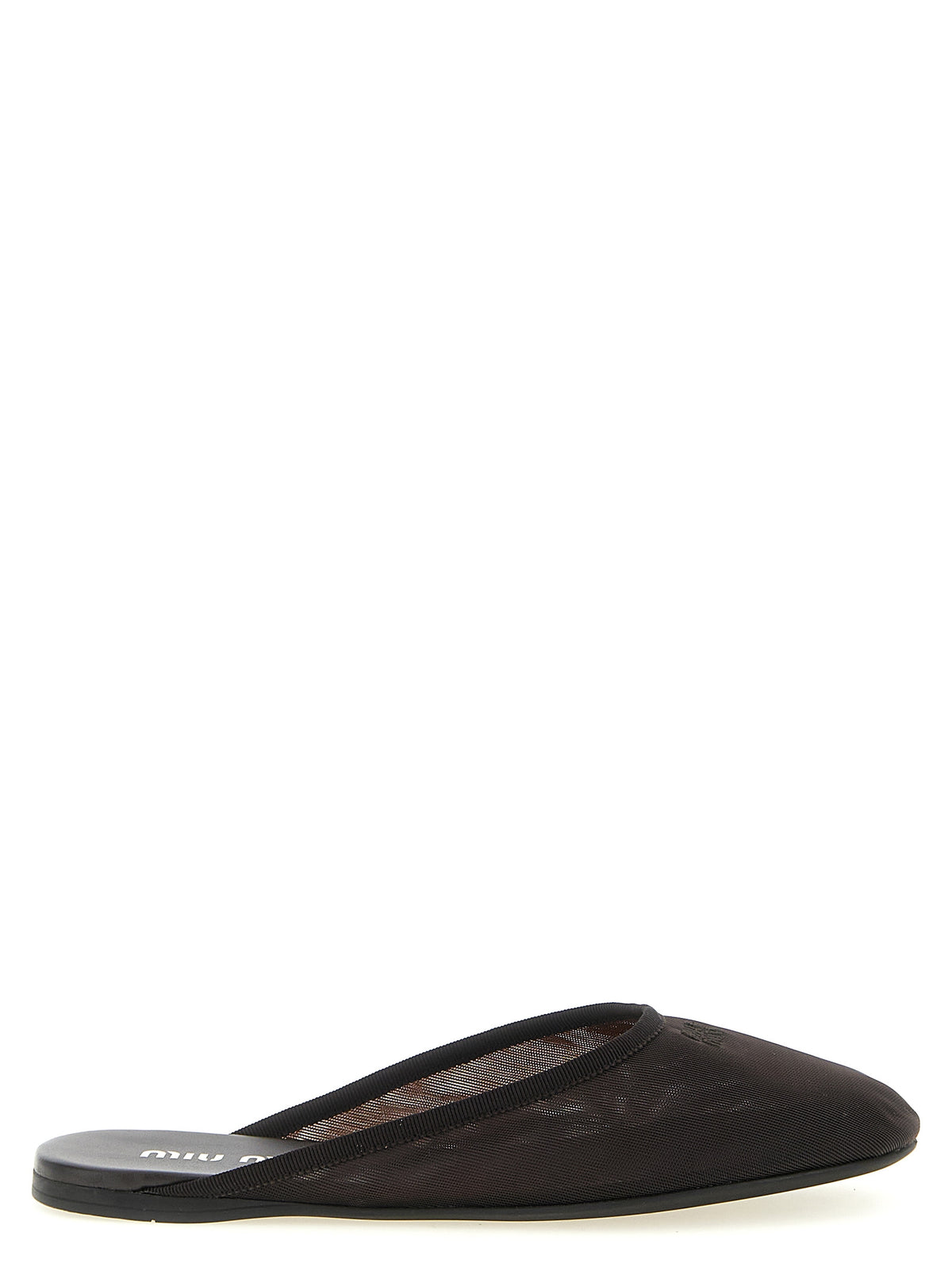Miu Miu Black Recycled Polyester Women's Flats