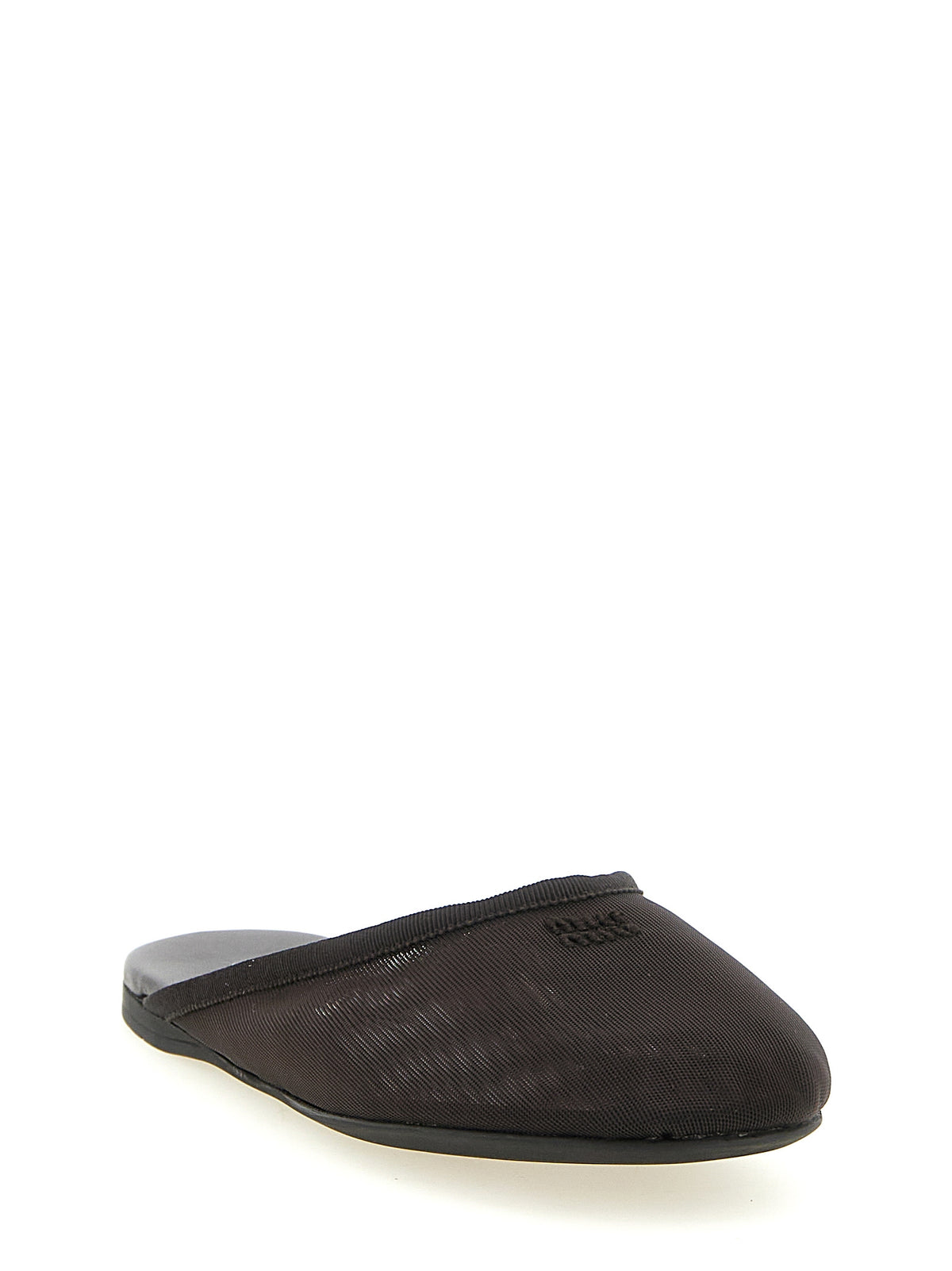 Miu Miu Black Recycled Polyester Women's Flats