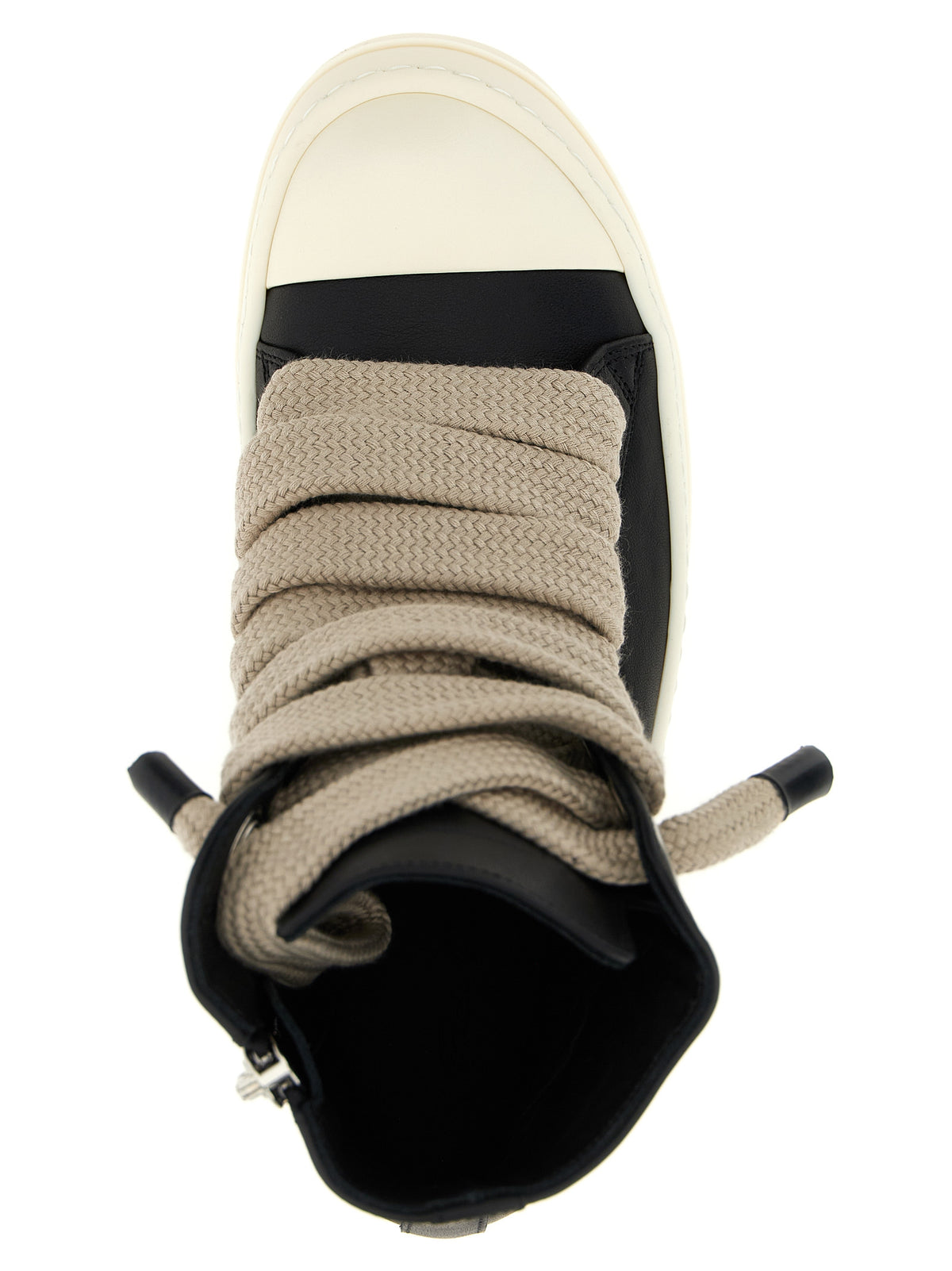 Rick Owens Bicolor Calfskin High Top Women's Sneakers