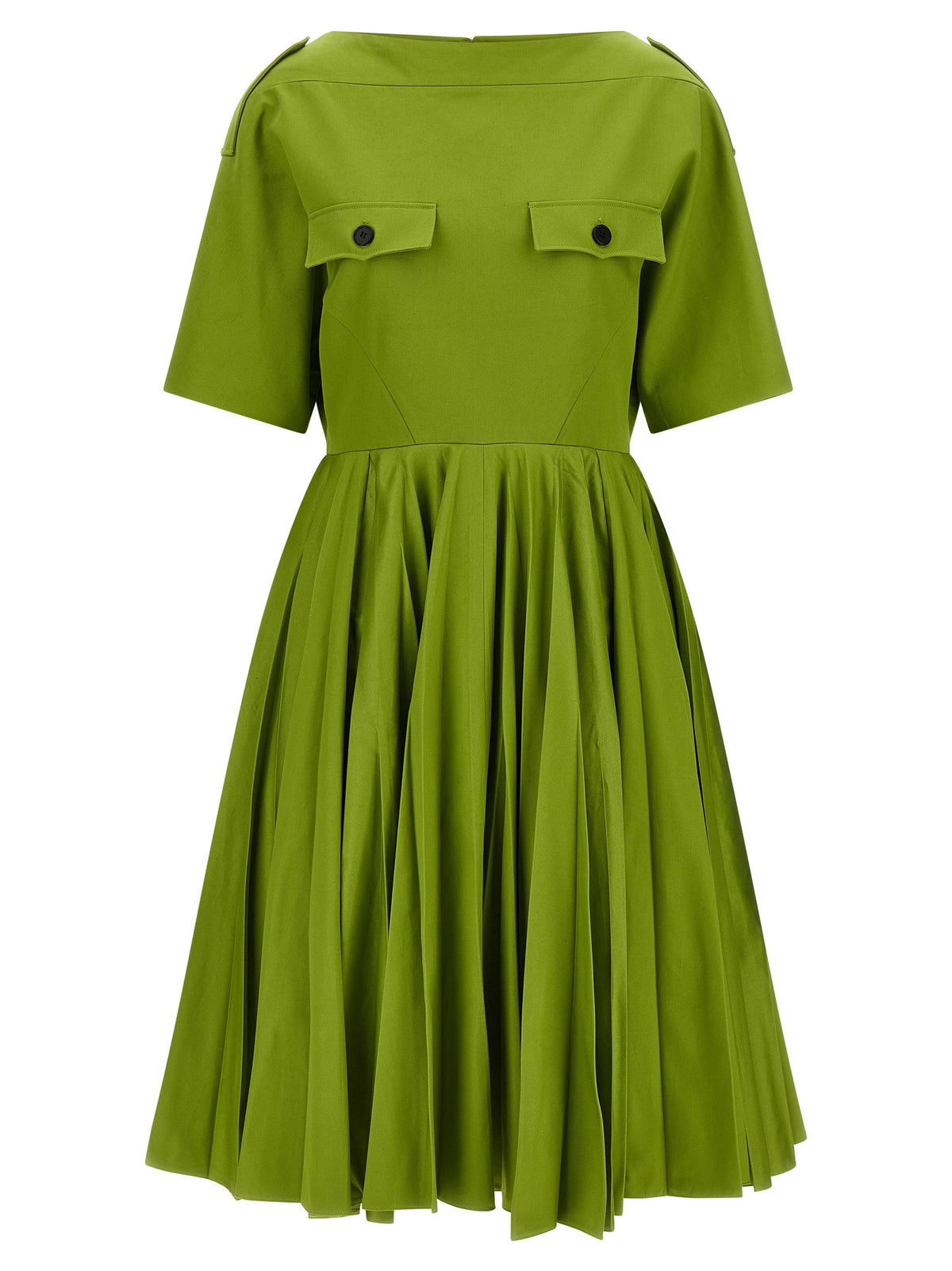 Prada Bicolor Cotton Casual Women's Dress