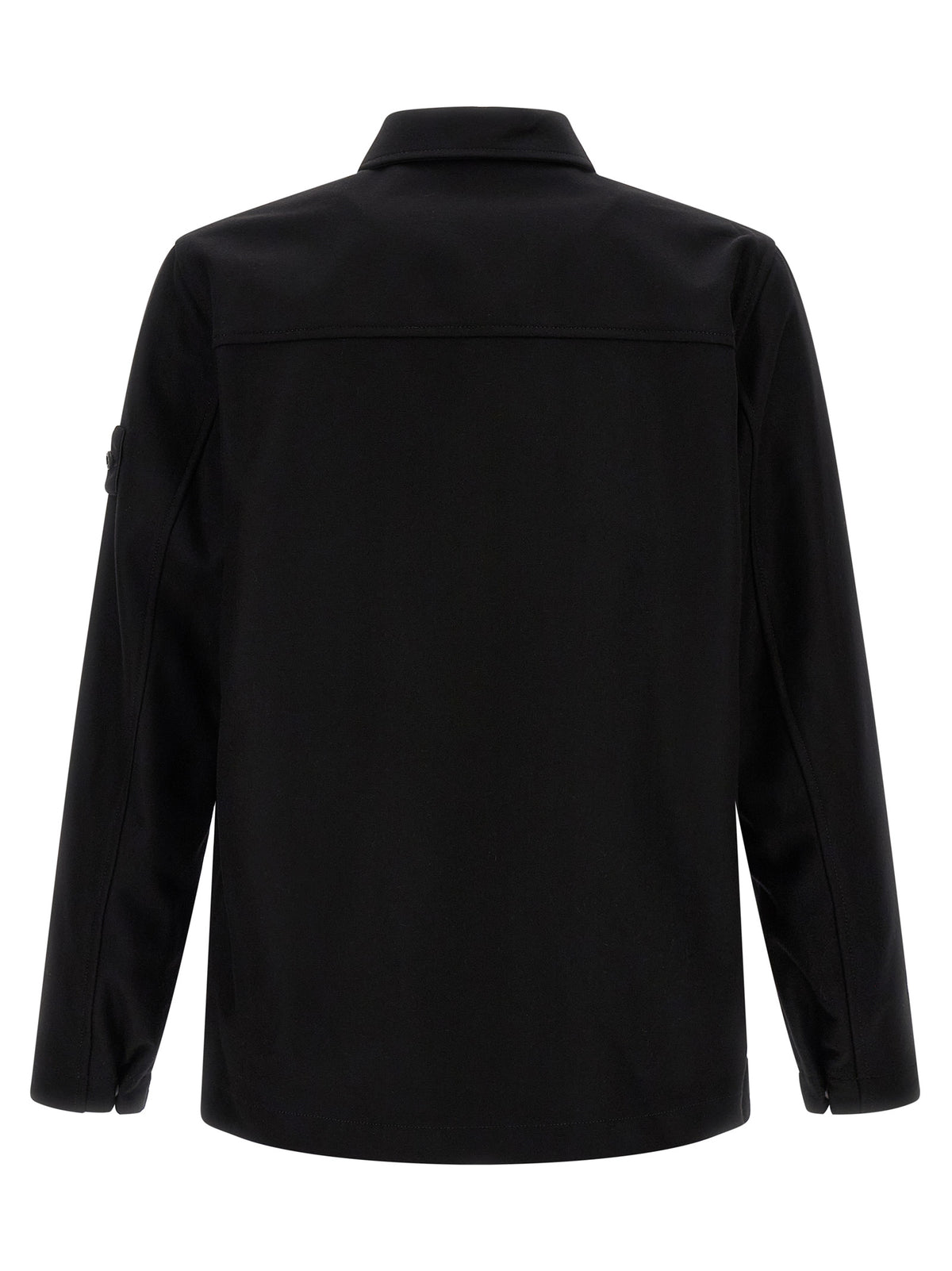 Stone Island Black Virgin Wool Men's Blouse
