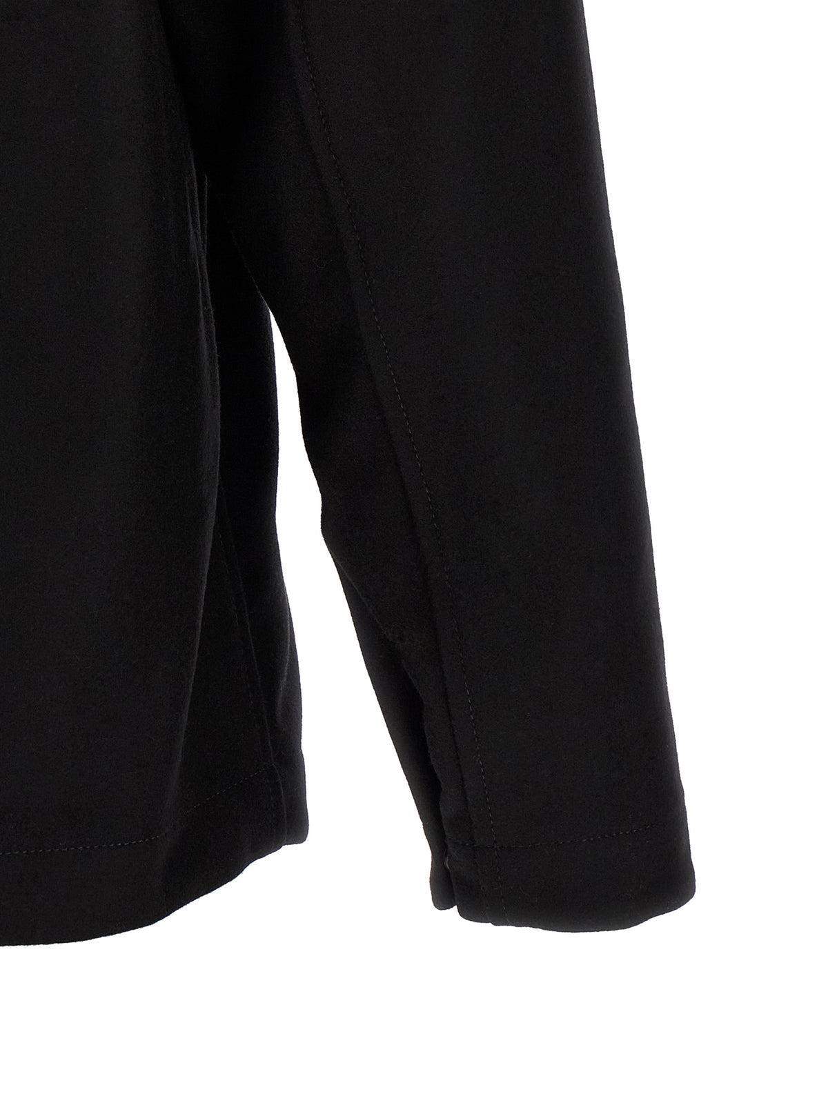 Stone Island Black Virgin Wool Men's Blouse