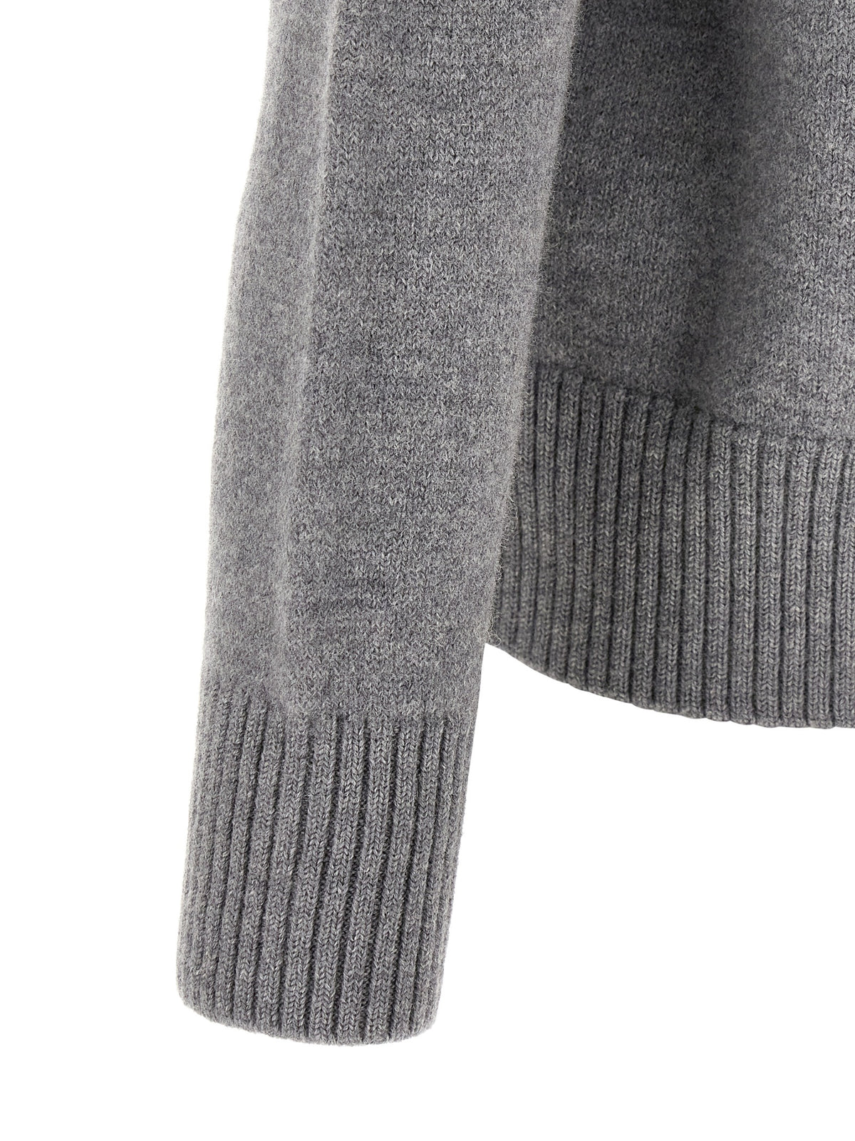 Ami Paris Gray Wool Men's Cardigan