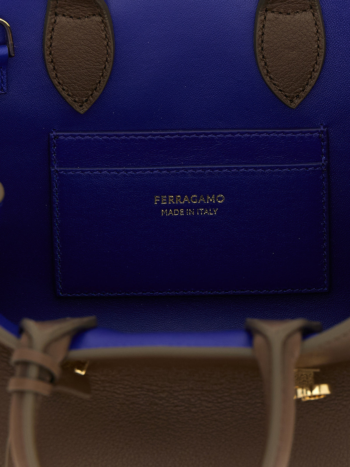 Ferragamo Brown Calfskin Women's Handbag