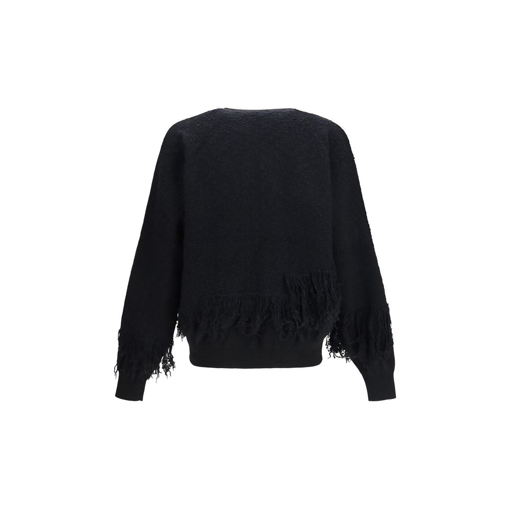 Y-3 Black Wool Oves Aries Men's Sweatshirt