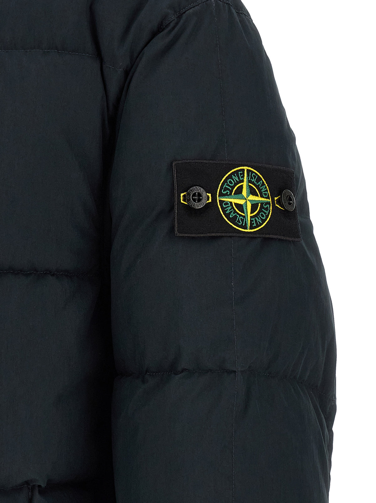 Stone Island Blue Cotton Full-Length Men's Jacket