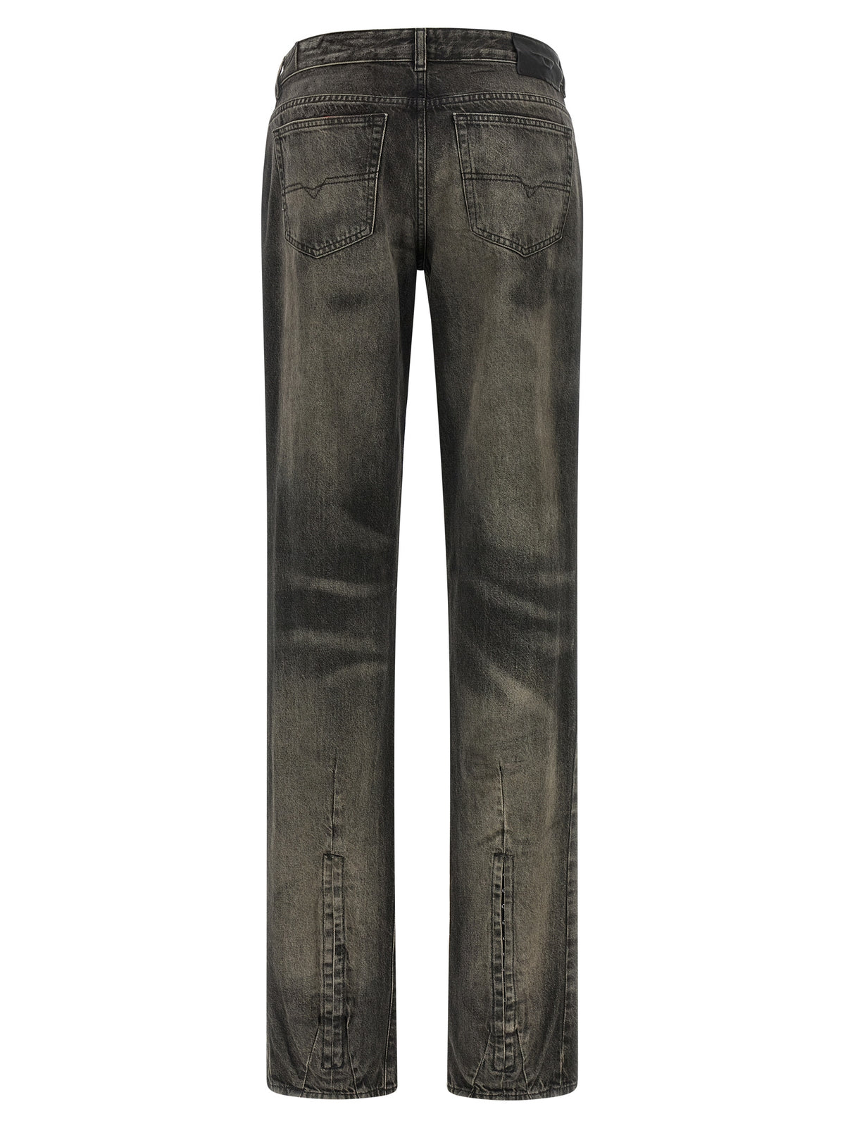 Diesel Black Cotton Straight-Leg Women's Jeans