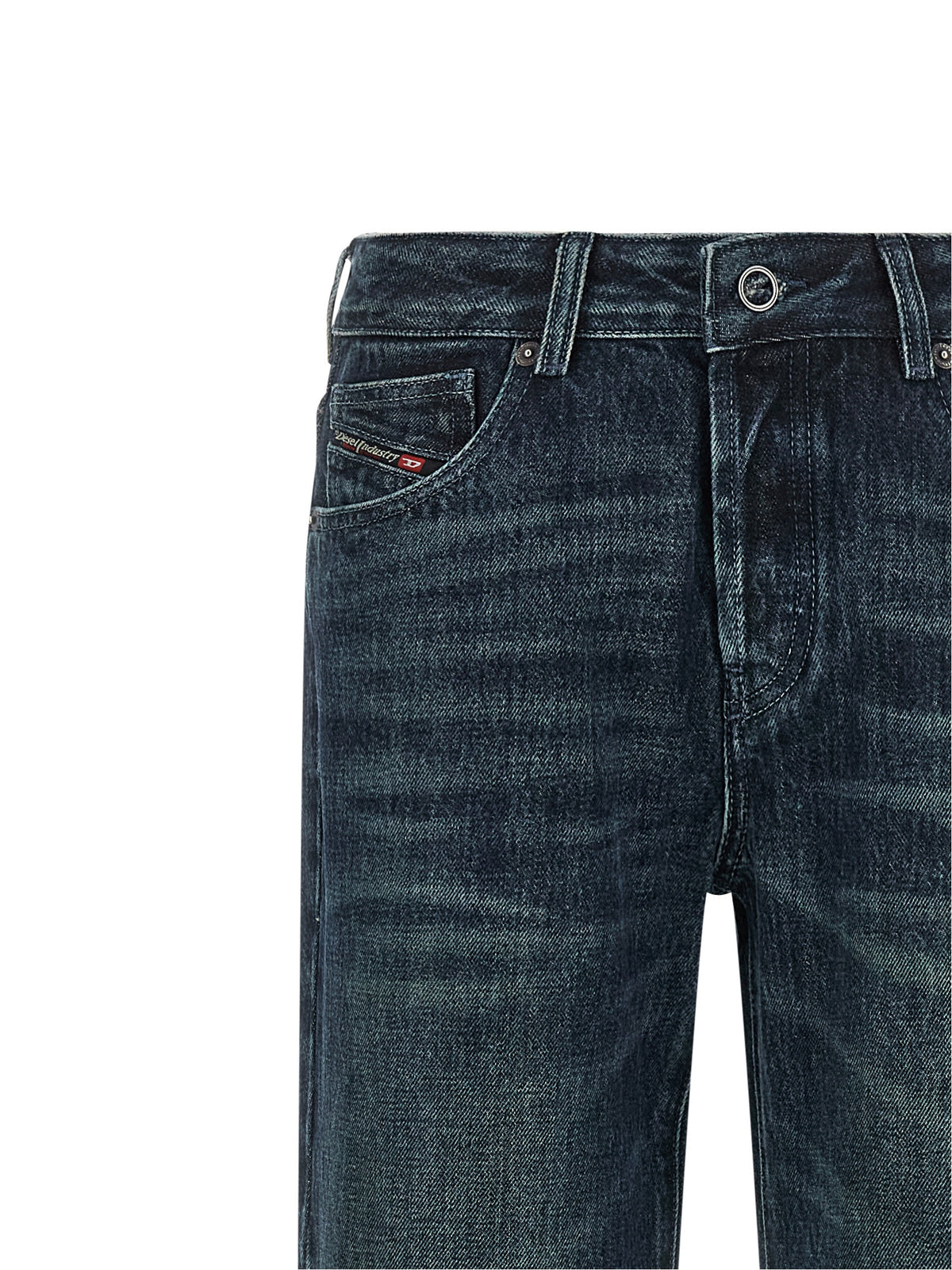 Diesel Blue Cotton Straight-Leg Women's Jeans