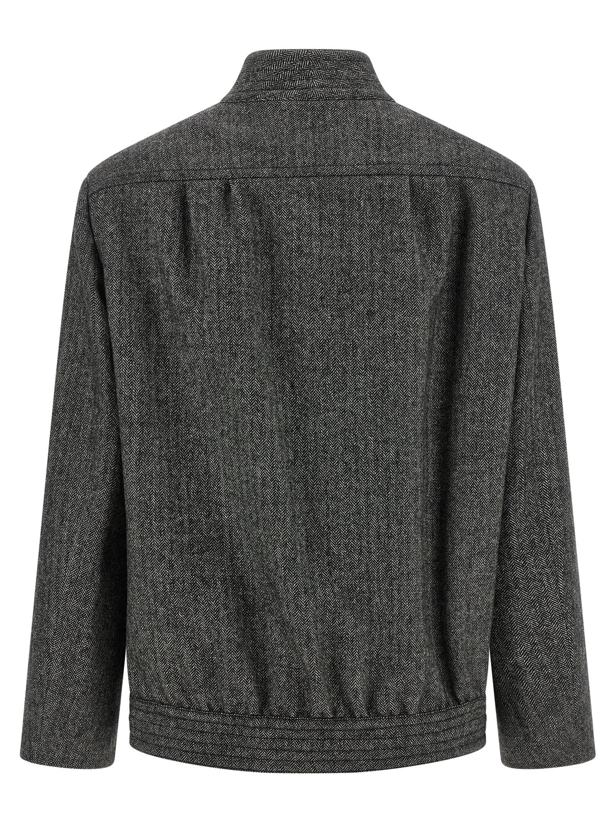 Blazé Milano Gray Virgin Wool Full-Length Women's Jacket