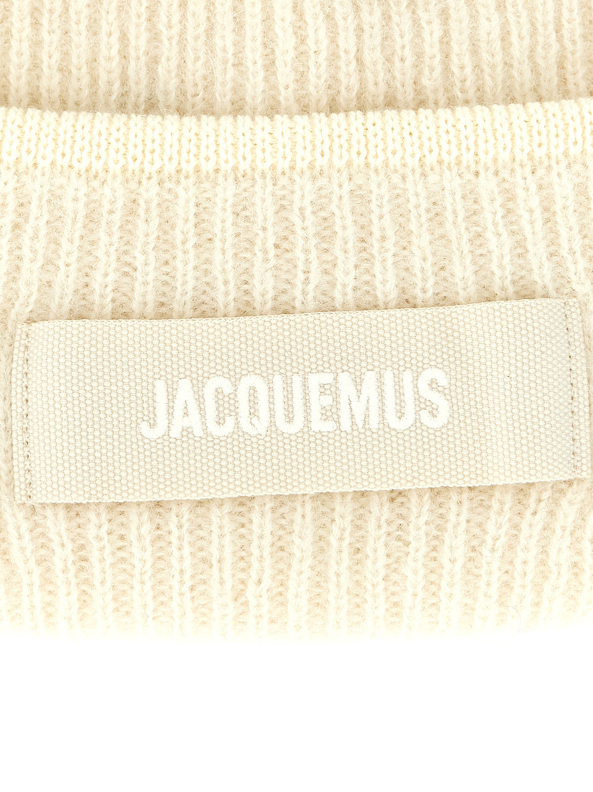Jacquemus White Wool Men's Beanie