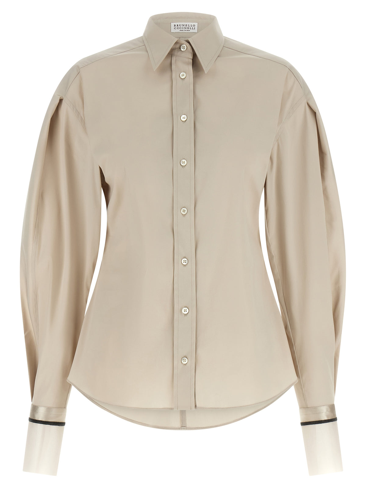 Brunello Cucinelli Beige Cotton Women's Blouse