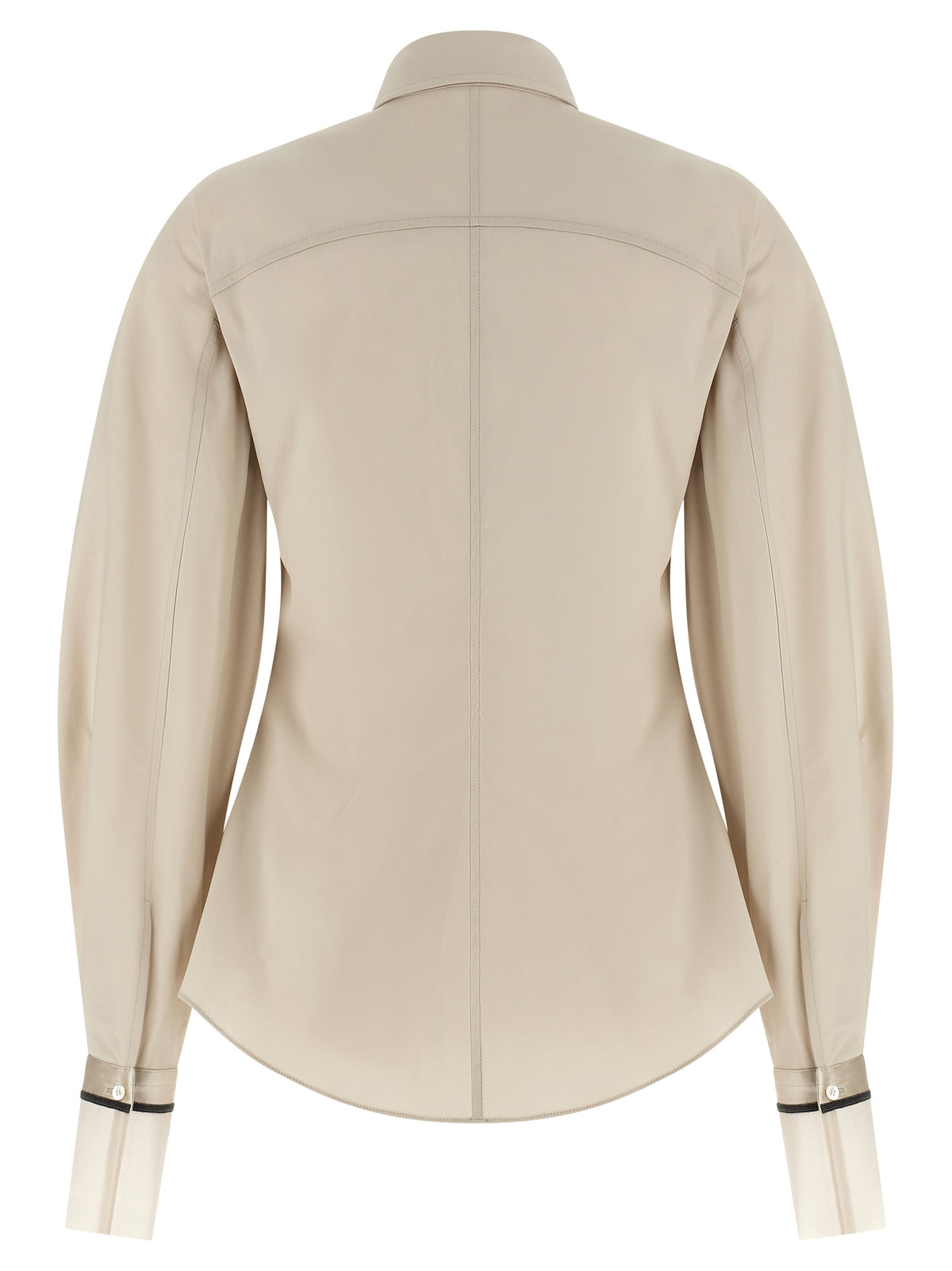 Brunello Cucinelli Beige Cotton Women's Blouse