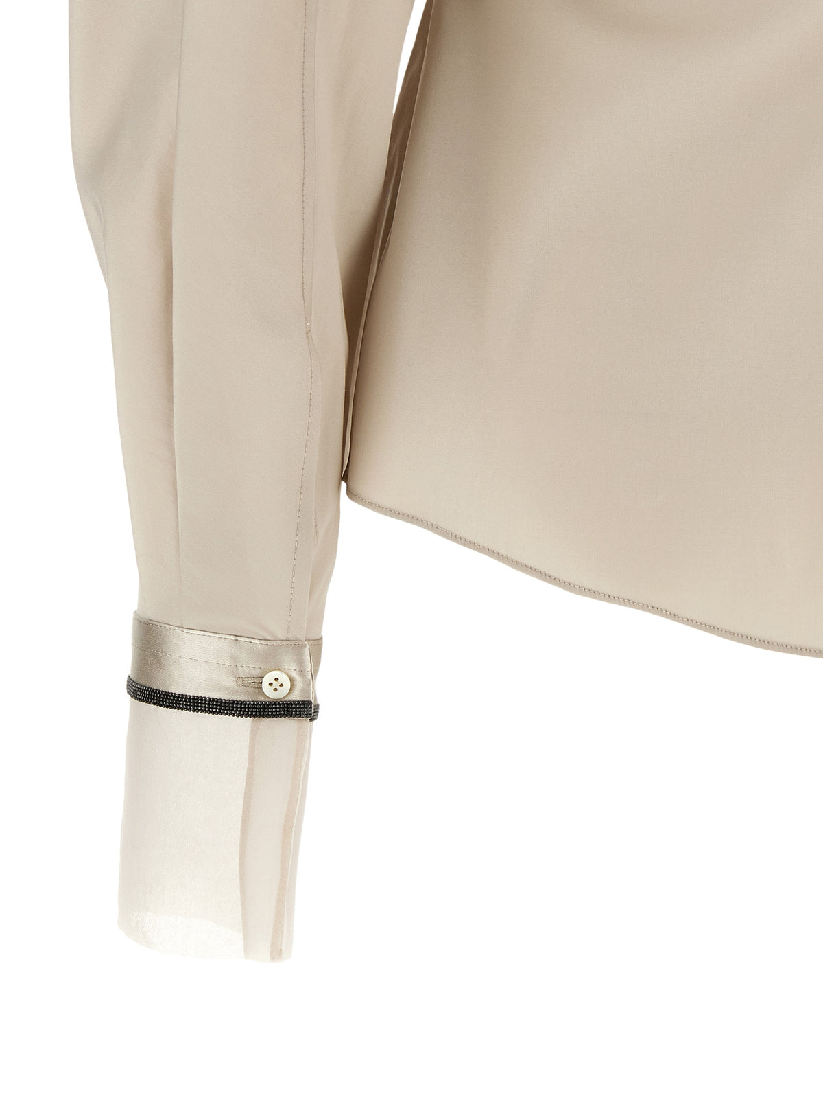Brunello Cucinelli Beige Cotton Women's Blouse