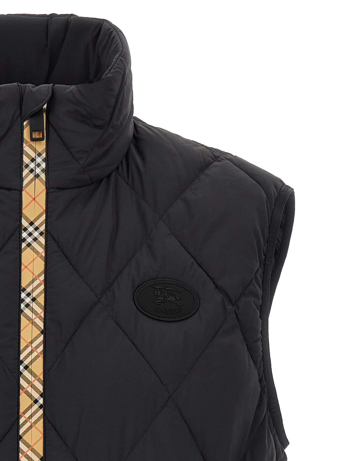Burberry Black Polyamide Sleeveless Men's Jacket