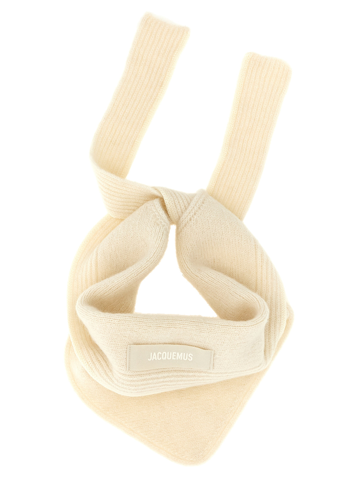 Jacquemus White Wool Women's Scarf