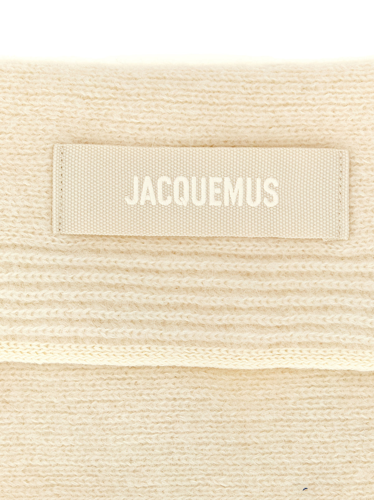 Jacquemus White Wool Women's Scarf