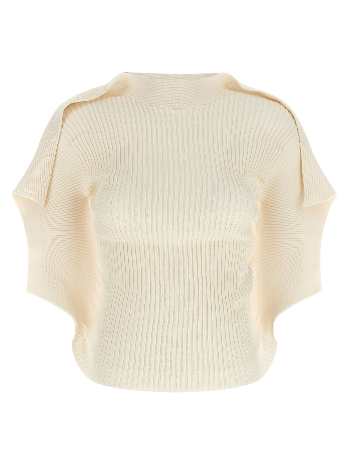 Issey Miyake White Polyester Shortsleeve Women's Shirt